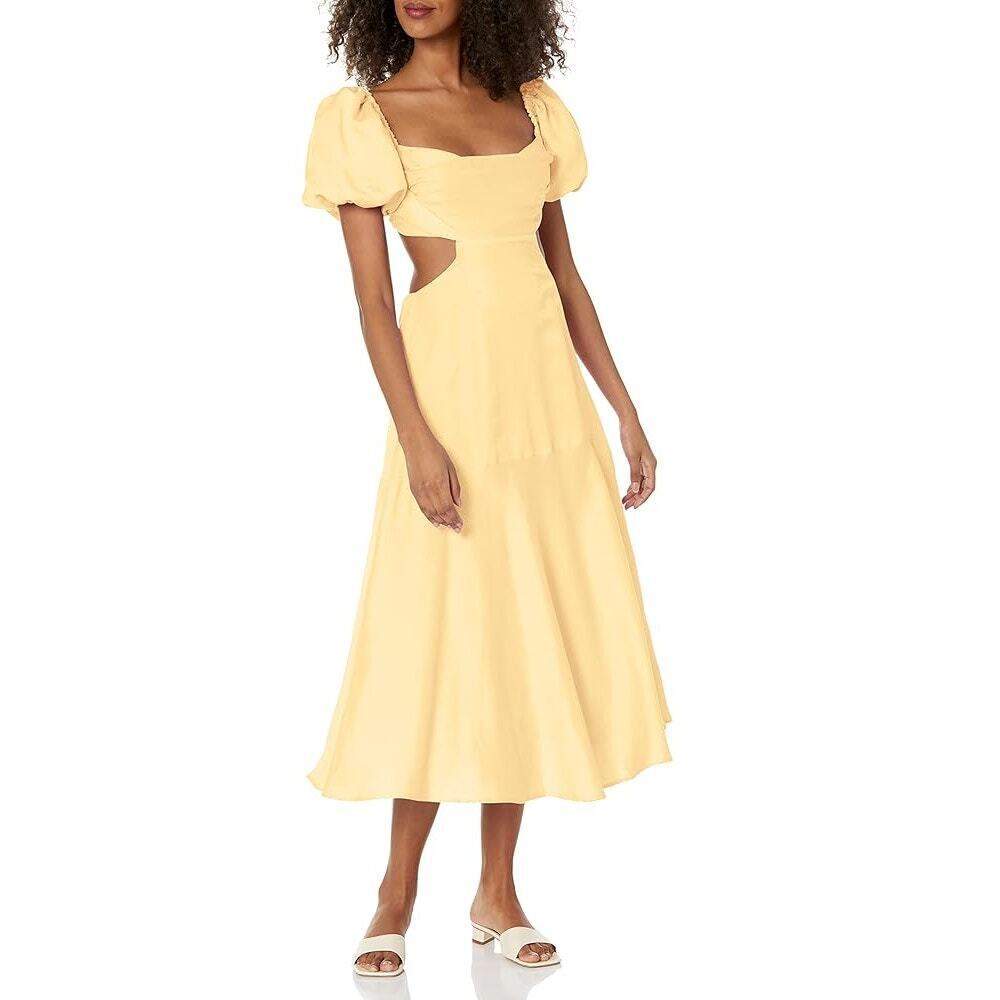 ASTR The Label Winley Midi Dress Side Cutout M Bridgerton Coquette Garden Party